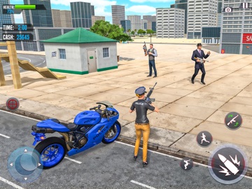 US Police Chase Bike Games 3D iPad screenshot