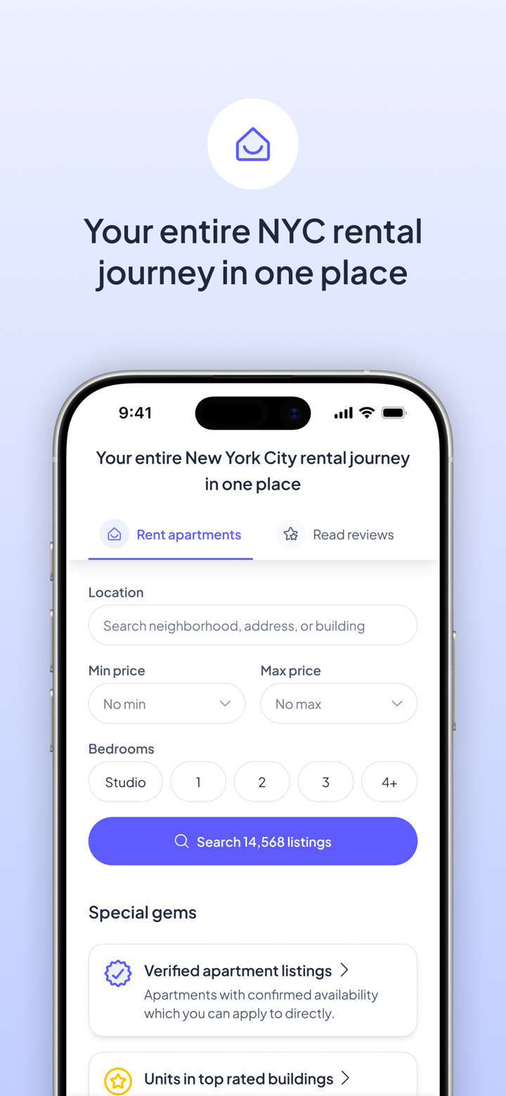 Openigloo NYC Apartment Finder screenshot 1