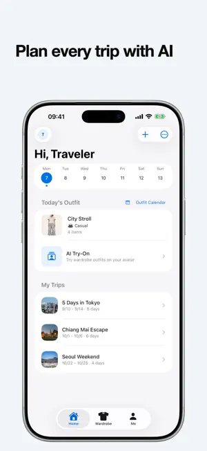 Wanderobe: AI Travel Outfits screenshot 1