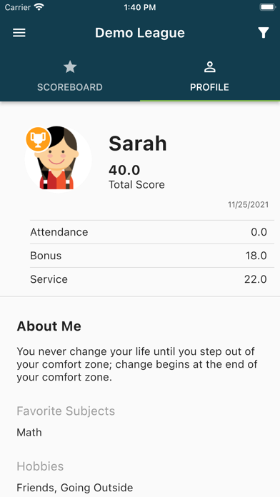 Team Excel app screenshot