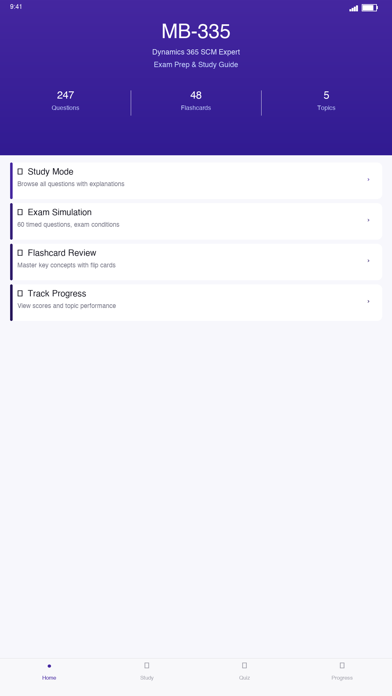 Screenshot #1 pour MB-335 D365 SCM Expert Prep