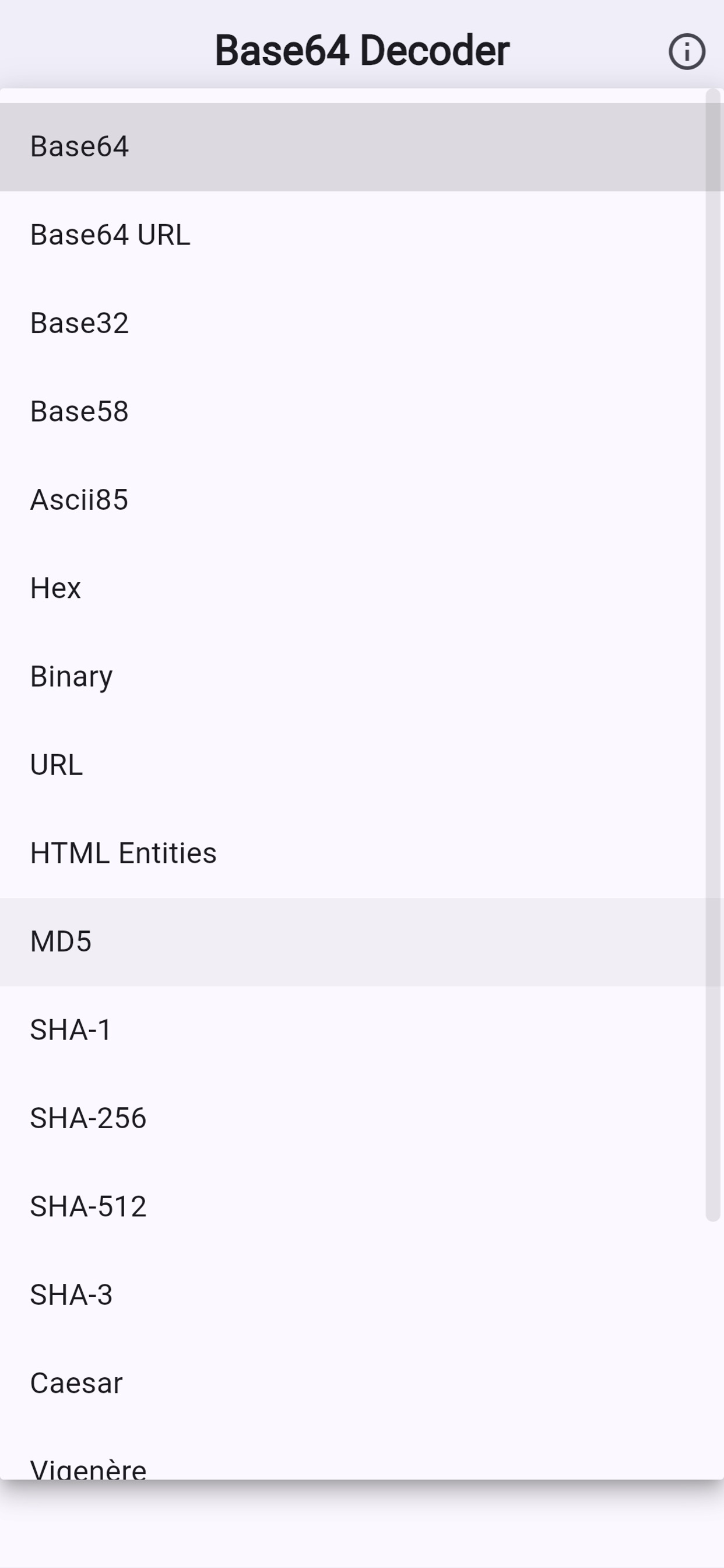 Screenshot 3 of Encodex: Encoder & Decoder