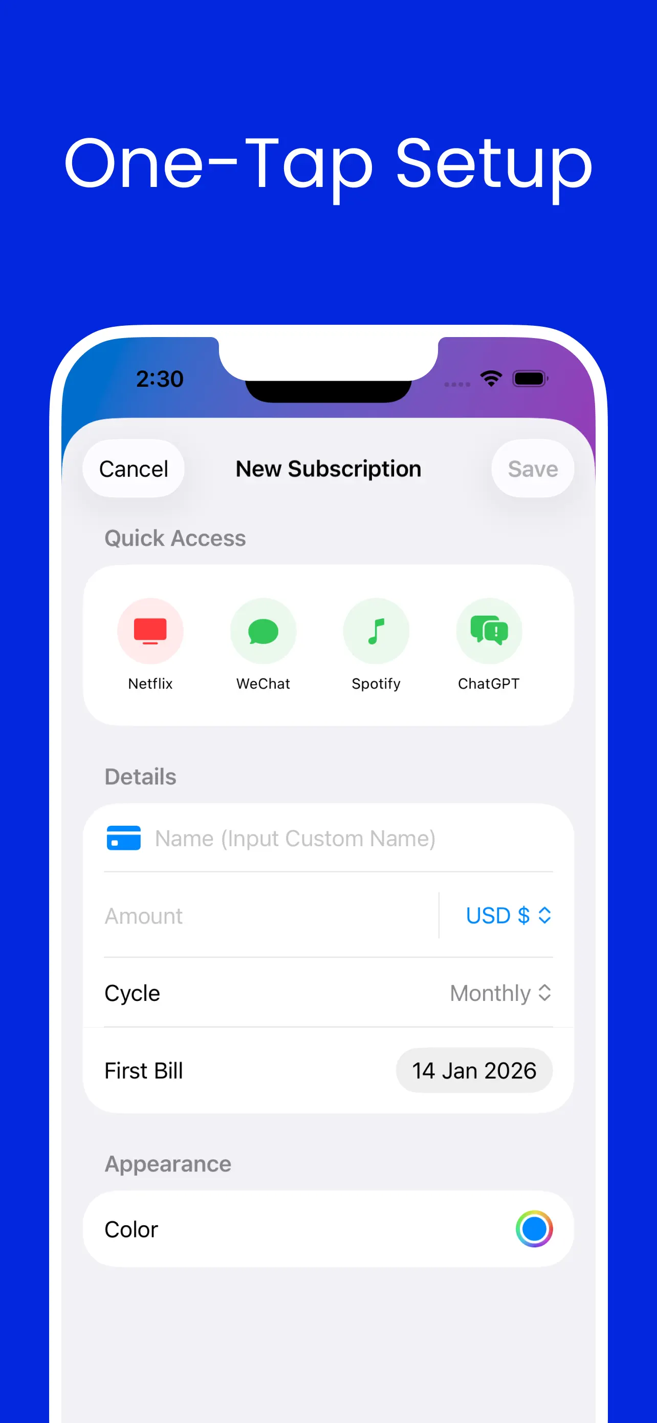 #4. SubCycle (iOS) 게시자: AssetRadar