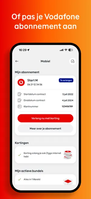 Vodafone & Ziggo iPhone screenshot 4