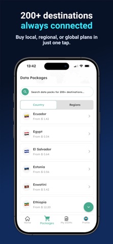 Etilion: Global eSIM Screenshot 2 of 6