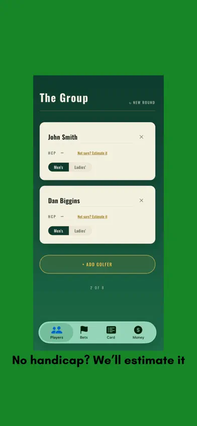 Honors Golf Bets screenshot 1