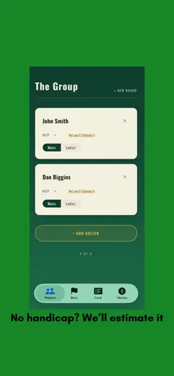 Скриншот Honors: Golf Scorekeeper на iPhone 1