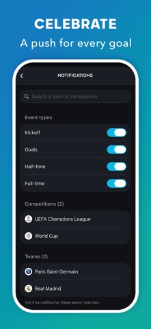 Live Foot - Live Soccer Scores iPhone screenshot