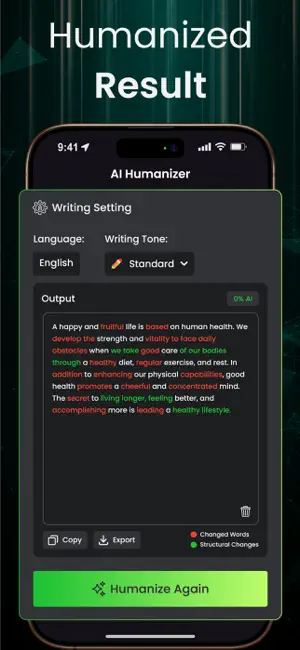 AI Text Humanizer, Paraphraser screenshot 3