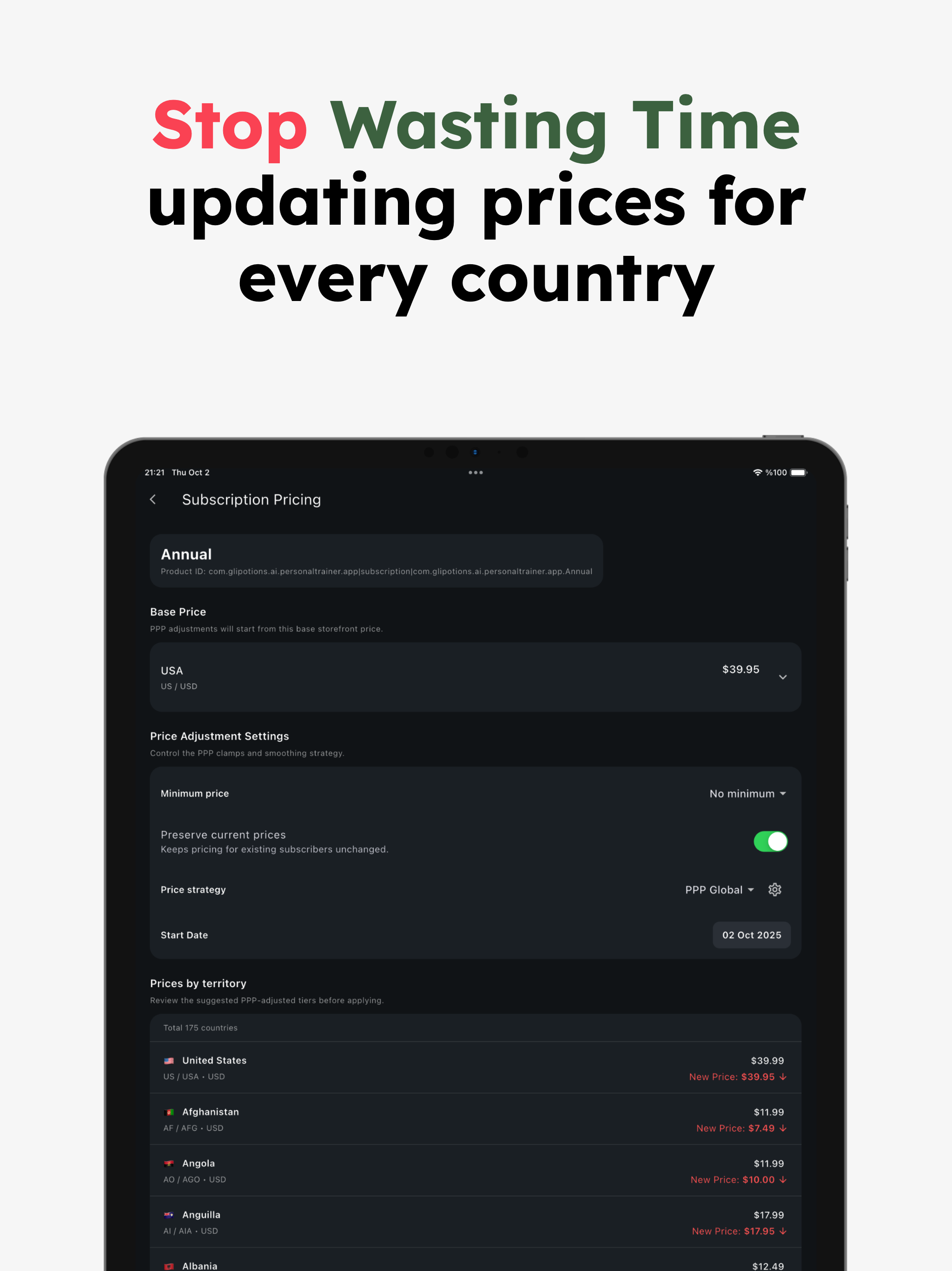 Price Localize - App Pricing