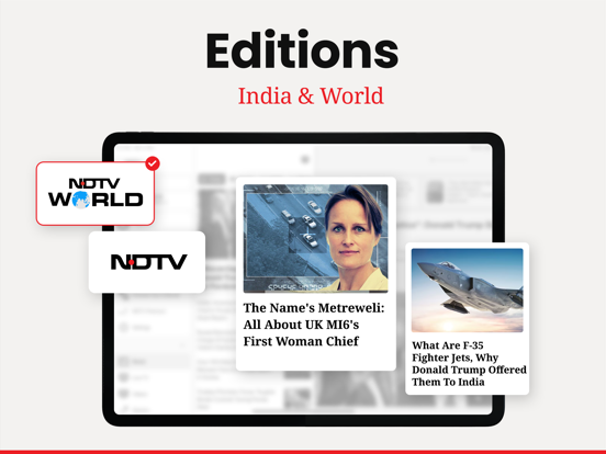 NDTV News App iPad screenshot 6 - News app