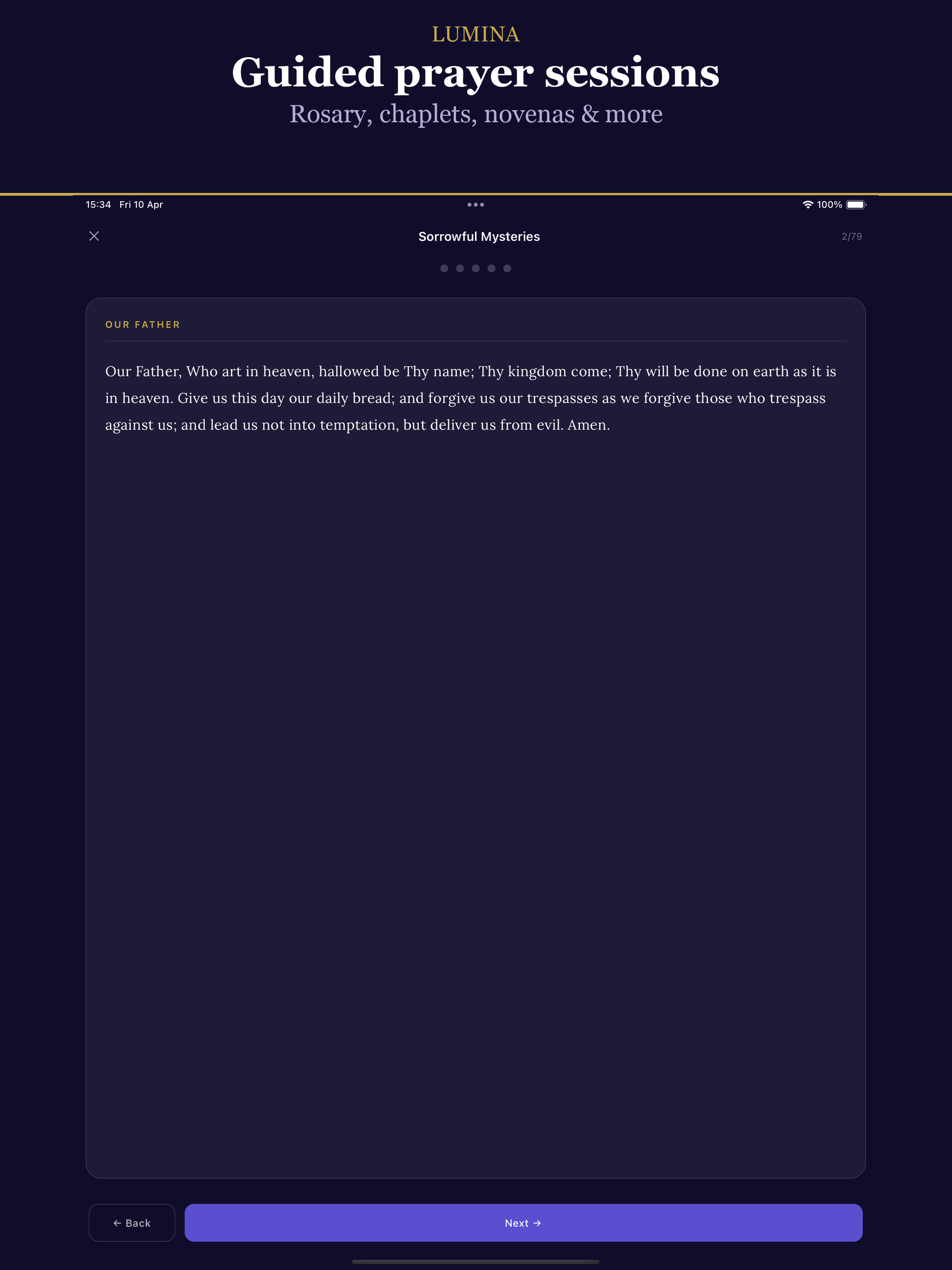 Lumina Catholic Prayer & Bible screenshot 12
