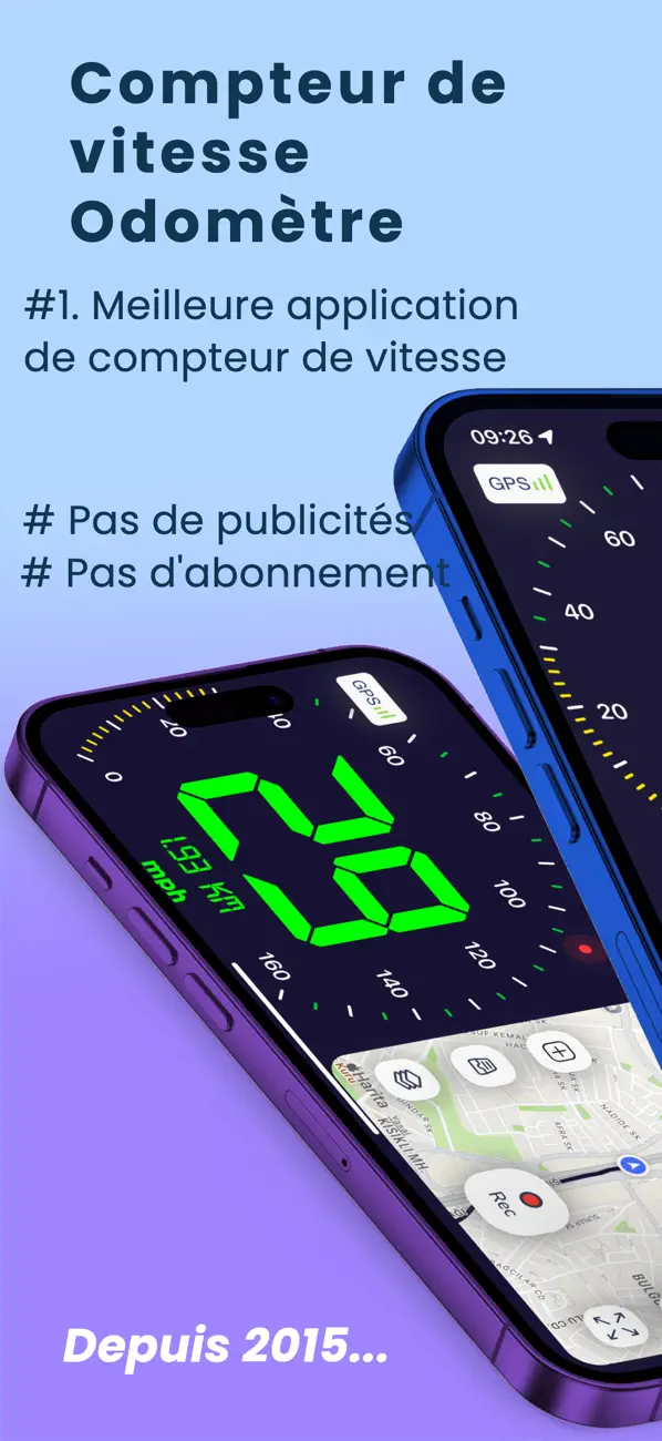 Screenshot #1 pour GPS et odomètre & Compteur De