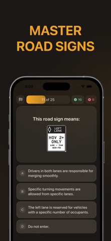 PA DMV Drivers Practice Test iPhone screenshot