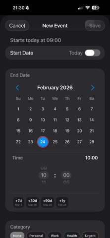 Time Flow Calendar screenshot