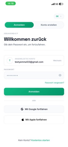 IdeaVerdict screenshot