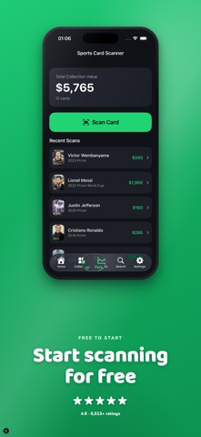 Sports Card Scanner: TCG iPhone screenshot