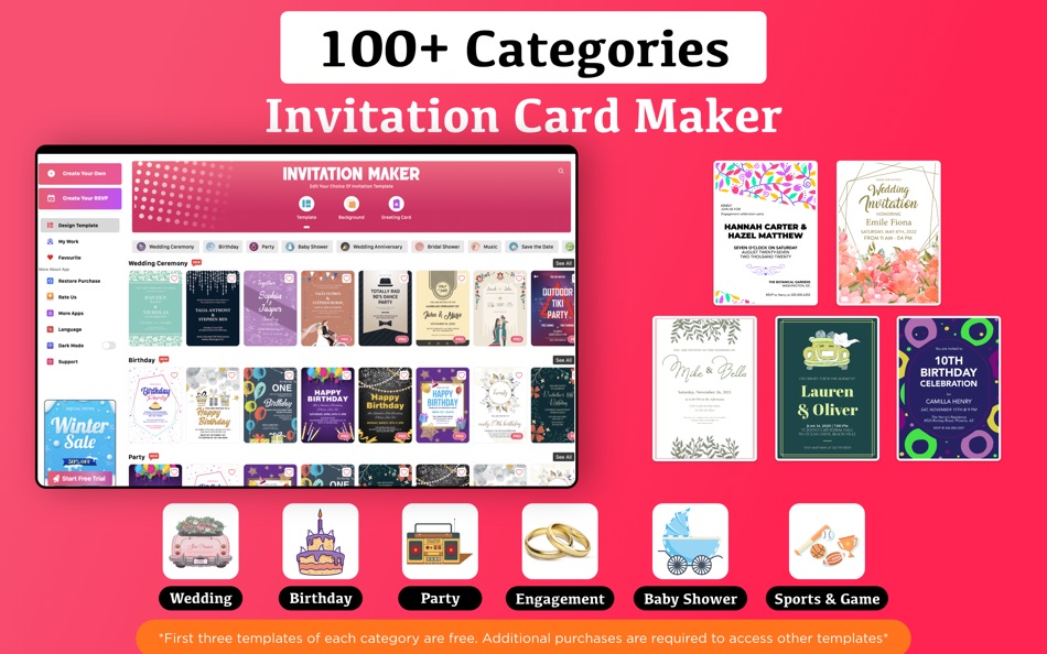 #2. Invitation Maker & Card Design (macOS) Podle: CONTENT ARCADE (UK) LTD.