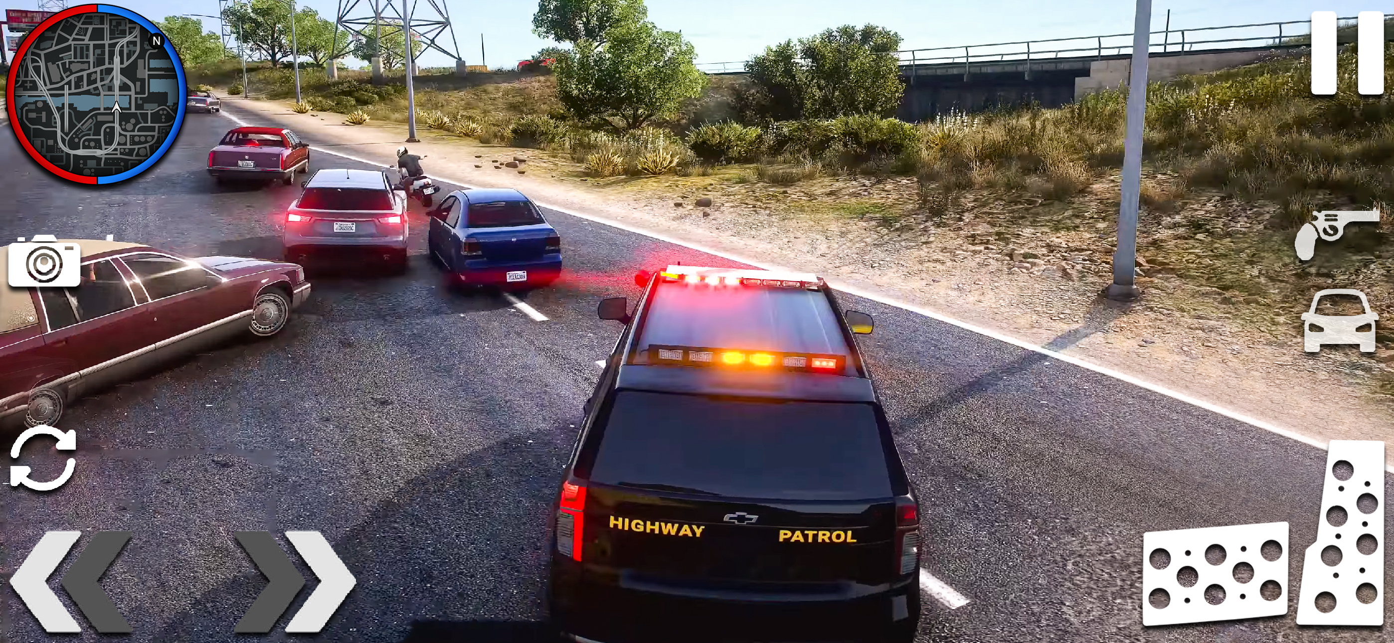 Police chase cop car games