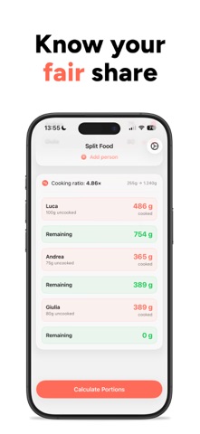 Split Food Smart Meal Splitter screenshot