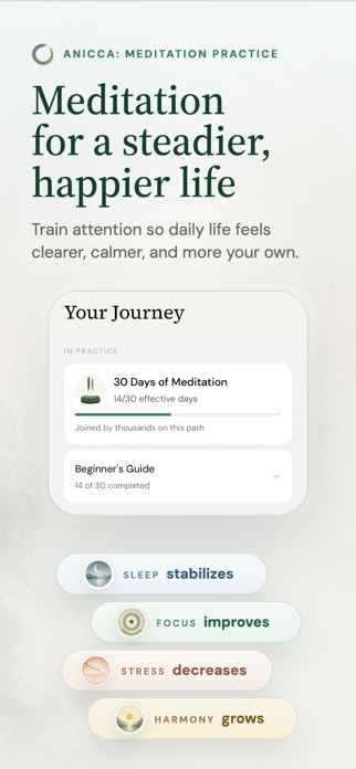 Anicca: Meditation Practice Screenshot 1 of 8