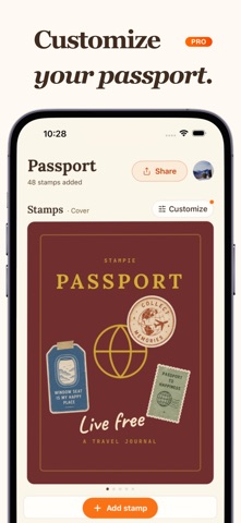 Stampie: Travel Tracker & Map screenshot