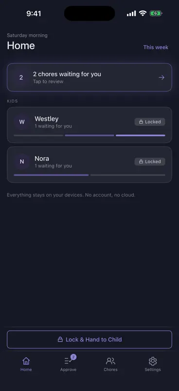ChoreKey: Chores Unlock Phone screenshot 5 of 9