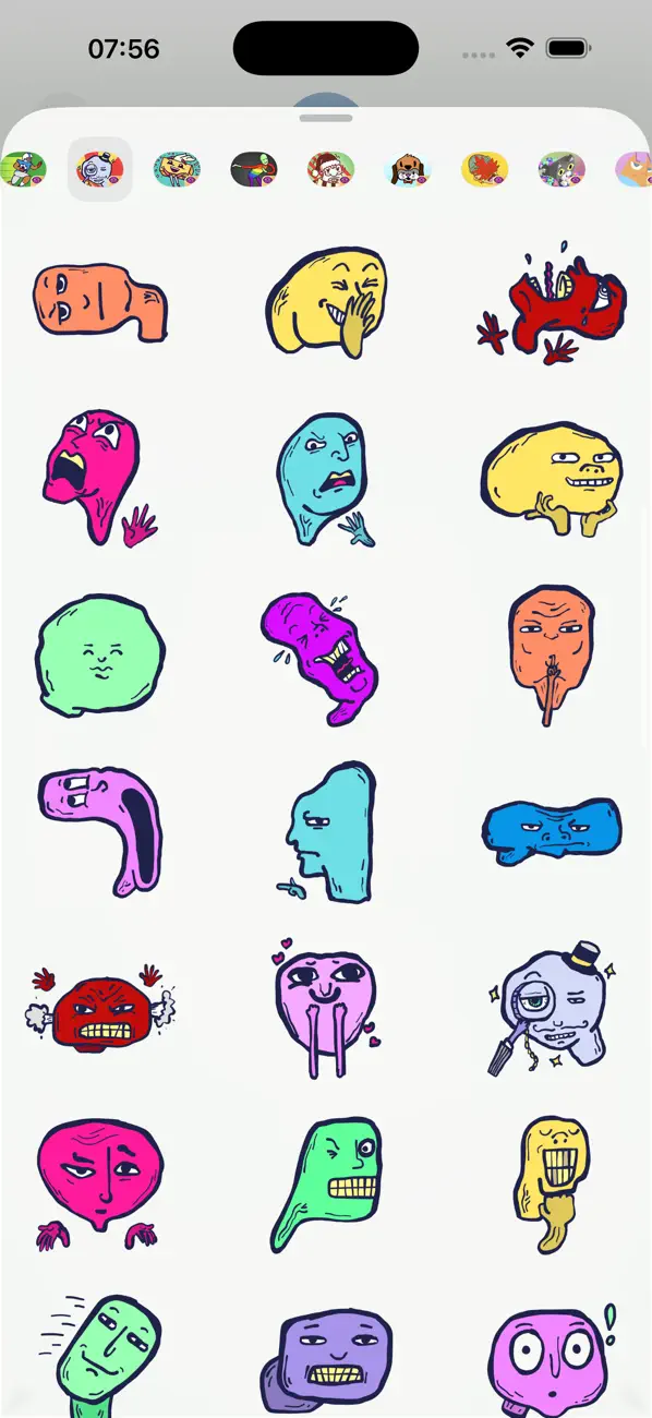 Screenshot #3 pour Bizarre Face Stickers