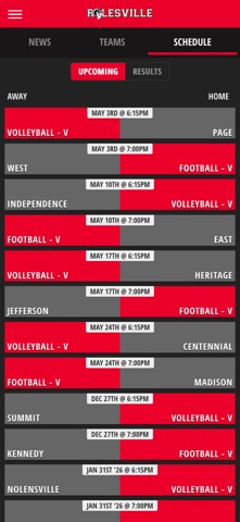 Rolesville HS Athletics screenshot
