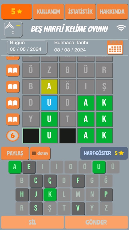Beş Harfli Kelime Oyunu screenshot-6