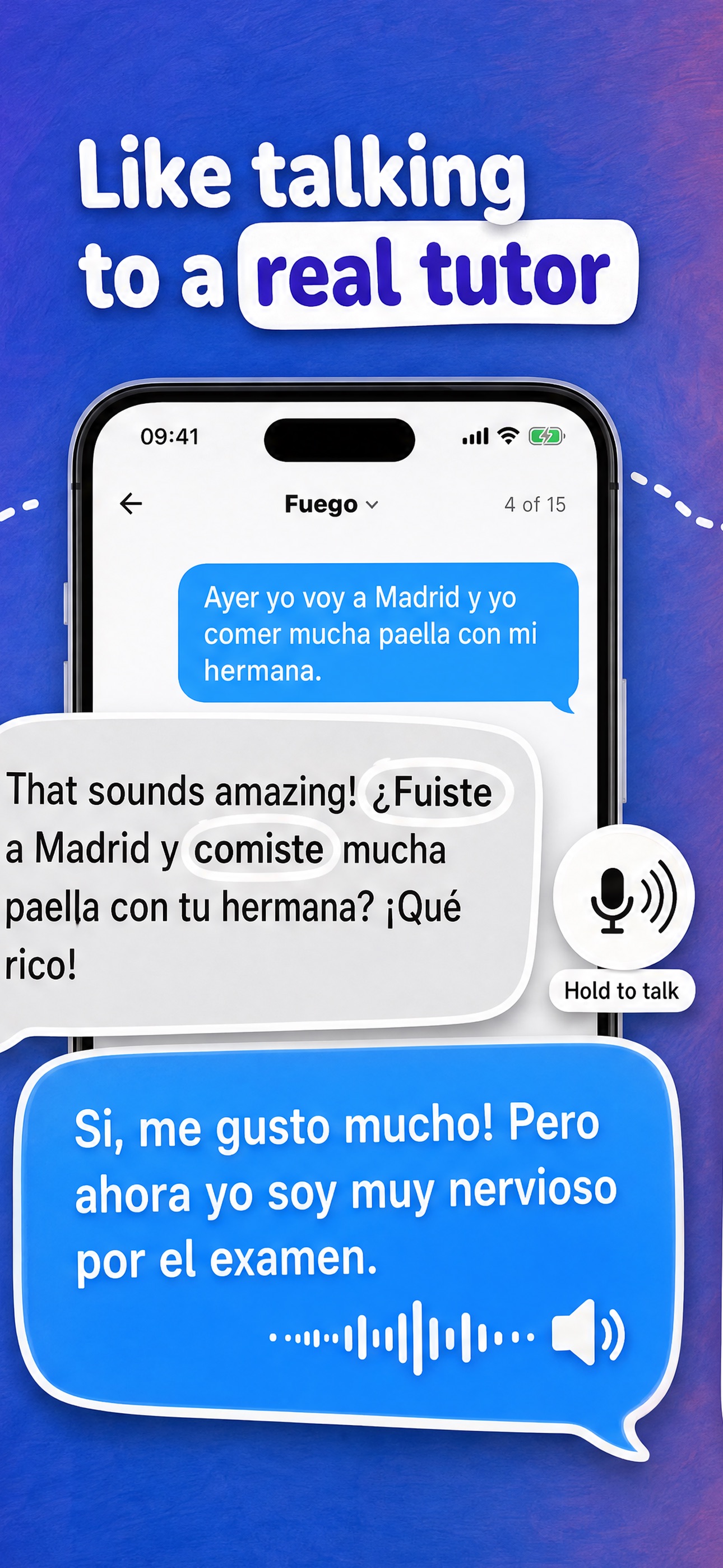 Screenshot 2 of Fuego: Language Learning