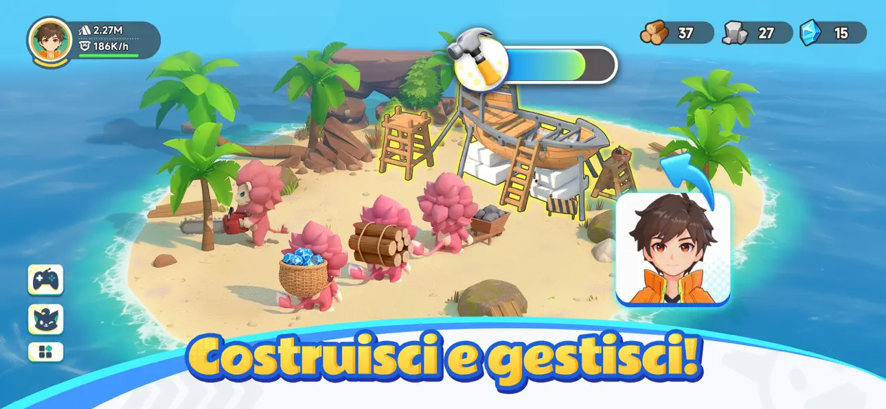 Catch & Build: Lands of Pals iOS Mod IPA screenshot 2 - iOS game interface