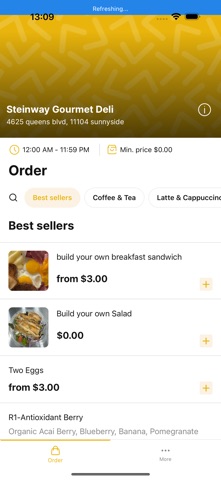 Steinway gourmet deli screenshot