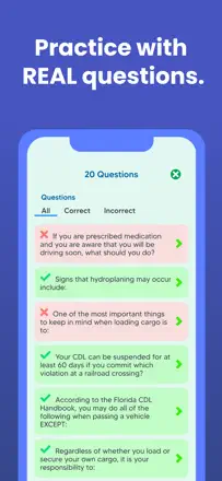 CDL Prep Practice Test: 2026: Screenshot 3 von 5