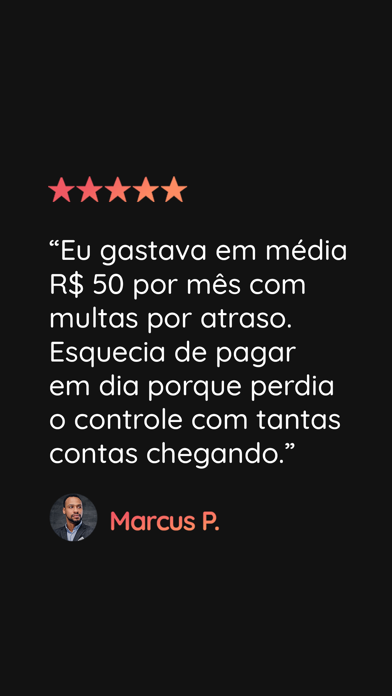 Friday: pagamento de contas Screenshot