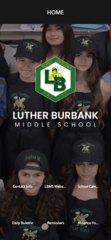 Luther Burbank Middle School iPhone screenshot