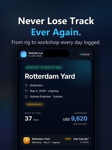 Seaman Log iPad screenshot