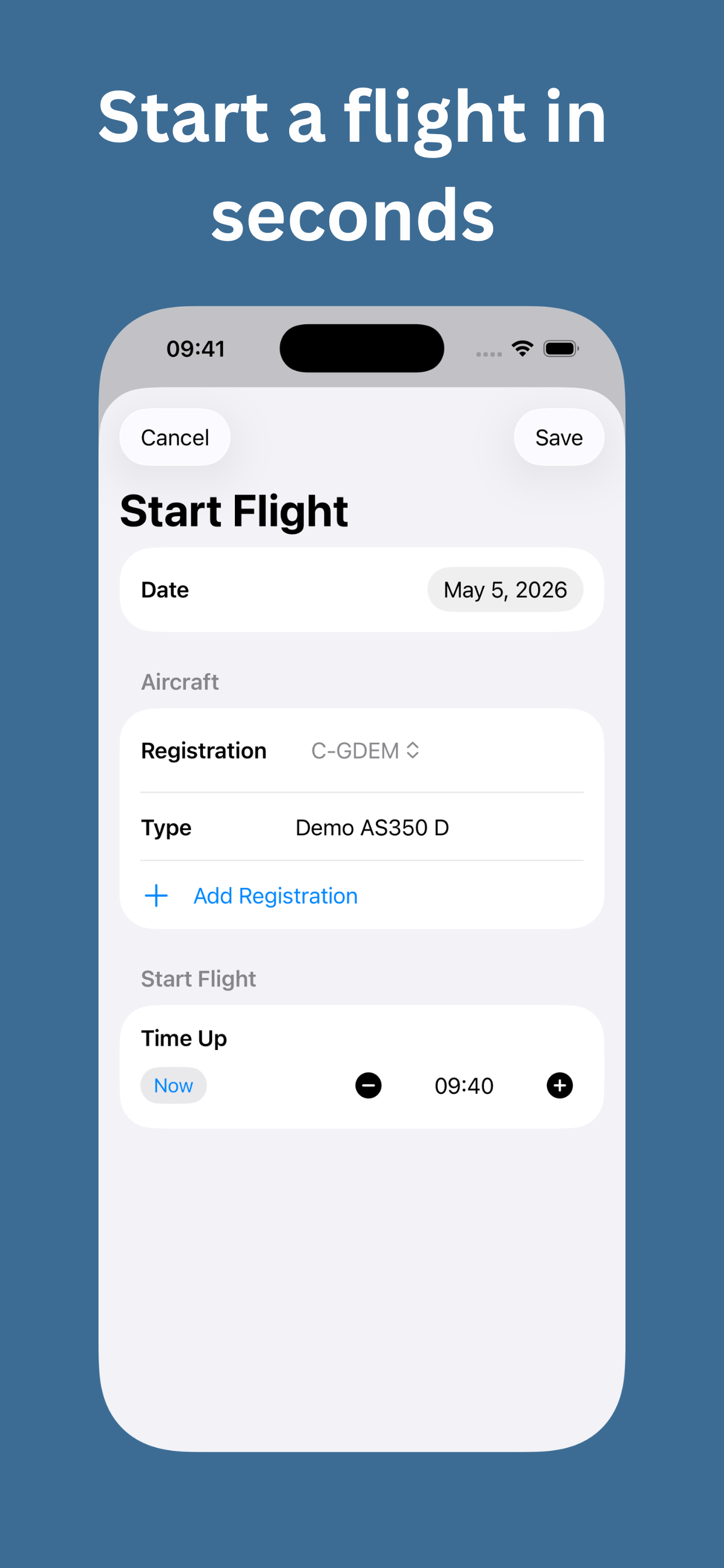 HD Flight Log
