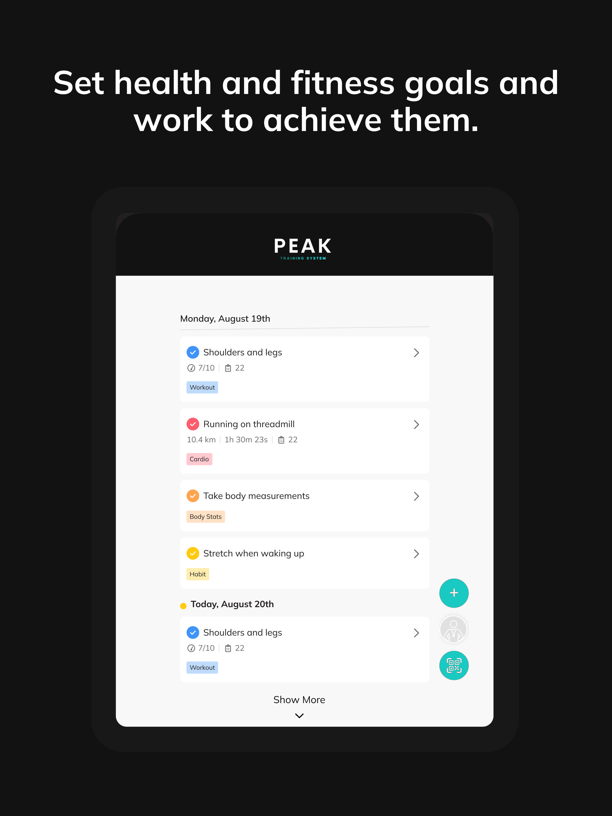 Peak Training App