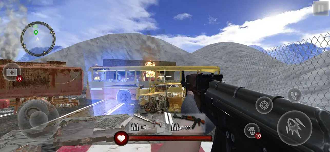 Screenshot #1 pour Zombie Shooting Game Fps 3D