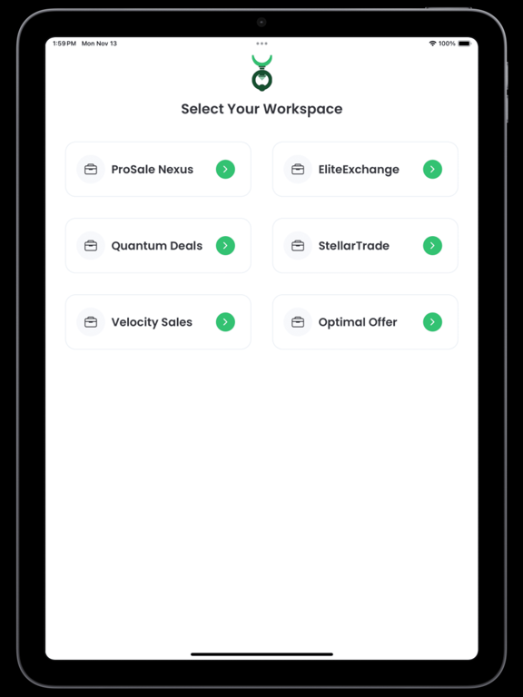 Knockio Admin iPad screenshot 1 - Productivity app