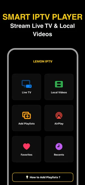 Lemon IPTV Smart Player screenshot 1