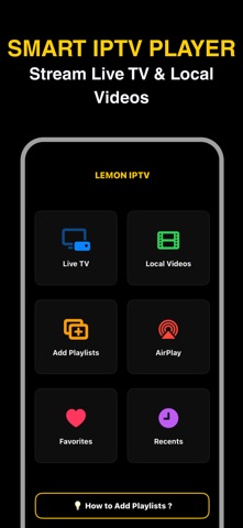 Lemon IPTV Smart Player Screenshot 1 of 4