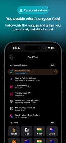 crease: Live Cricket Scores iPhone screenshot