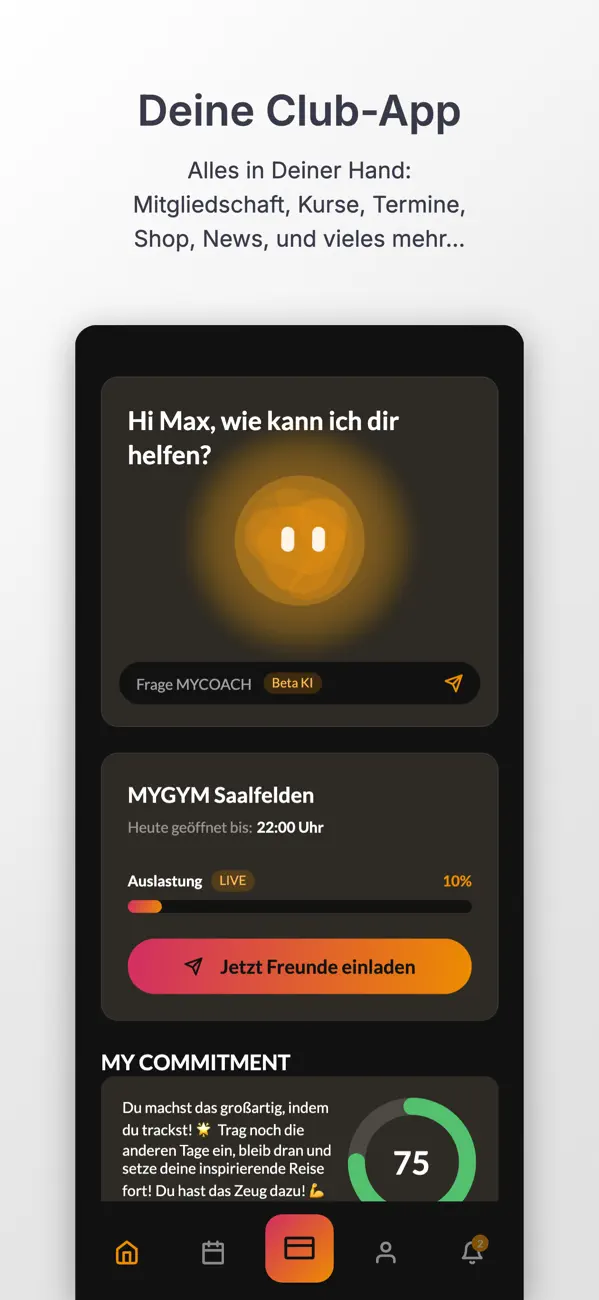 Screenshot #1 pour MYGYM Österreich