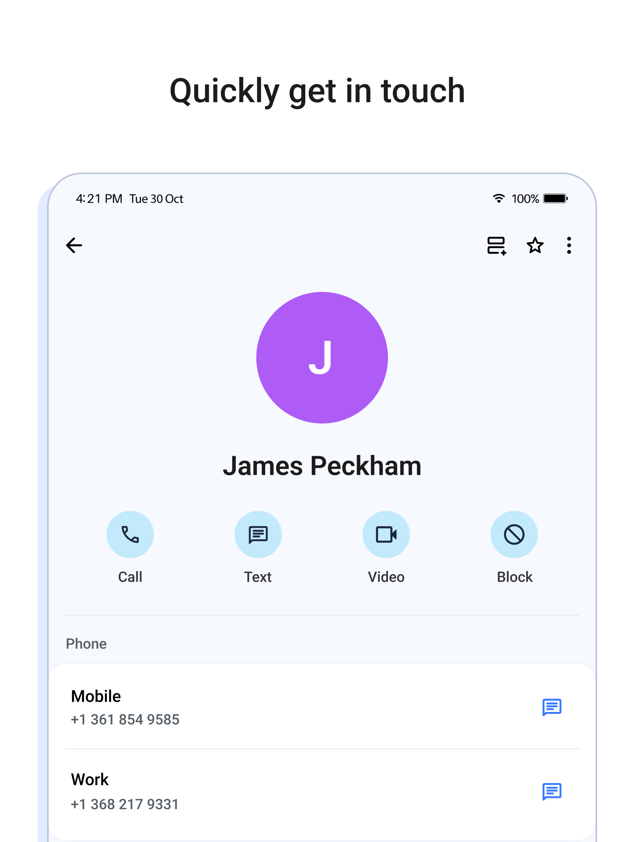 Contacts For Call