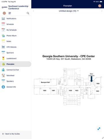 GSU - CPE Conferences iPad screenshot