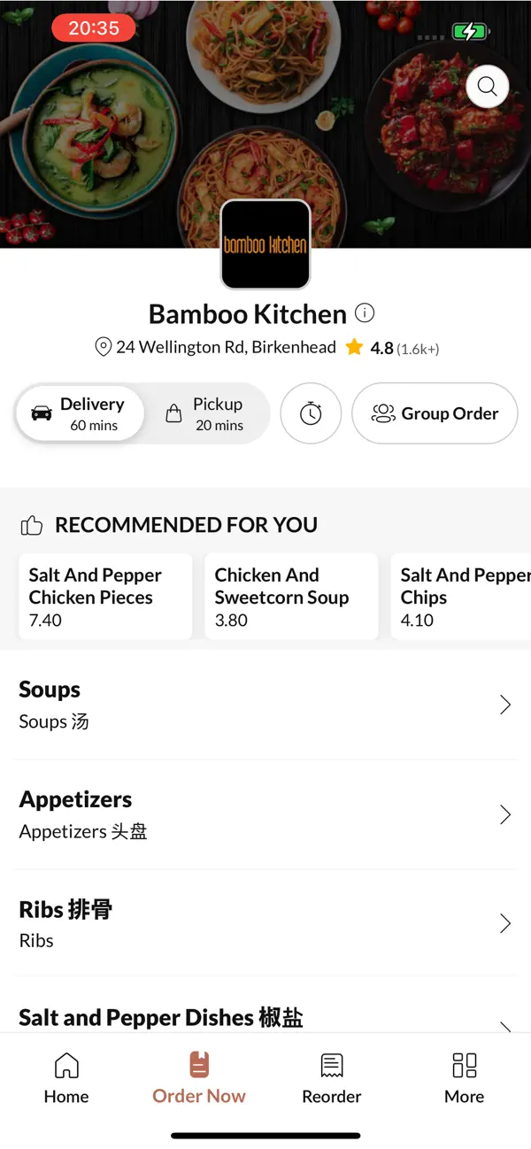 Screenshot #2 pour Bamboo Kitchen CH43 2JE