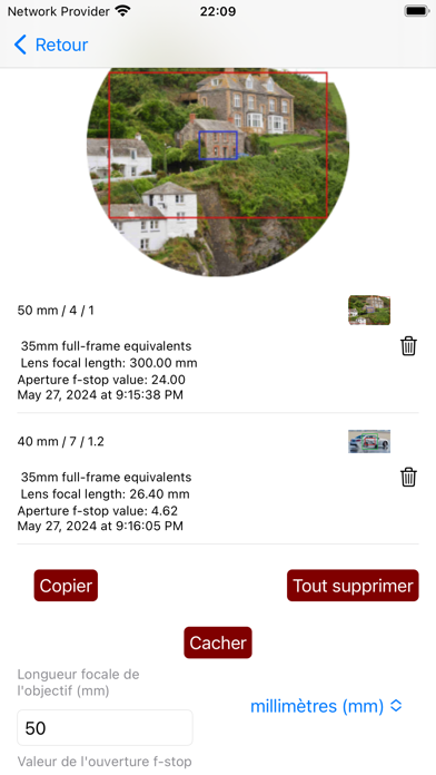 Screenshot #3 pour CropFactorPro : d'Objectif
