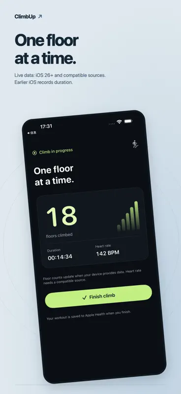 ClimbUp - Stair Counter screenshot 3 of 5